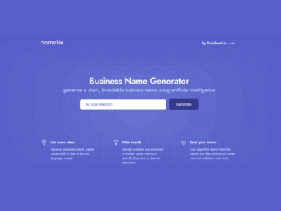 Namelix - AI Business Name