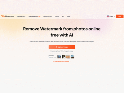 Dewatermark AI Tool