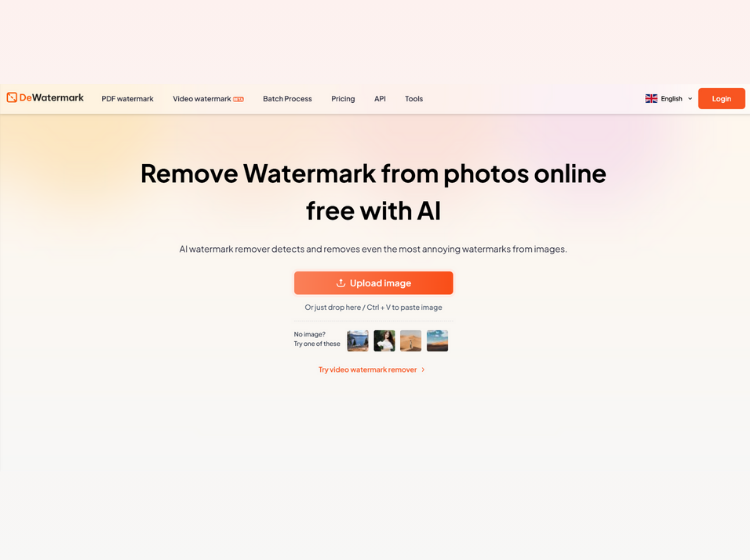 Dewatermark AI Tool