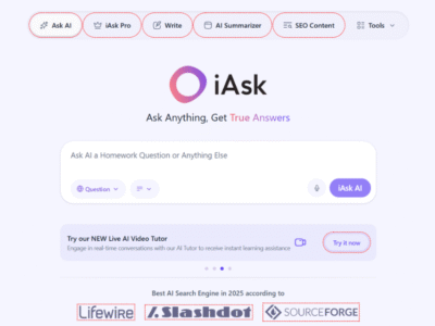 I Ask AI Question Search Engine