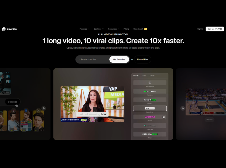 Opus Clip - AI Video Clipping