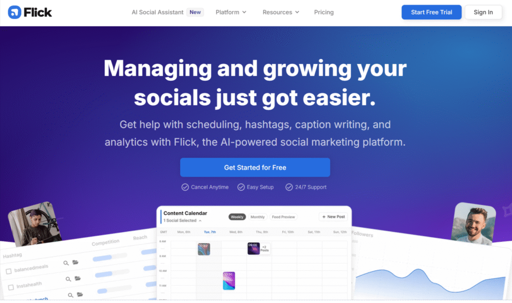 Flick Social as a AI marketing tool