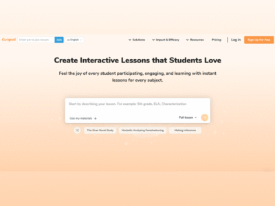 Curipod AI - Interactive Lessons