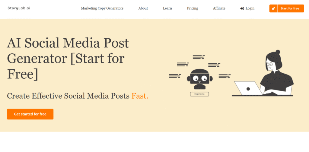AI social media marketing tool