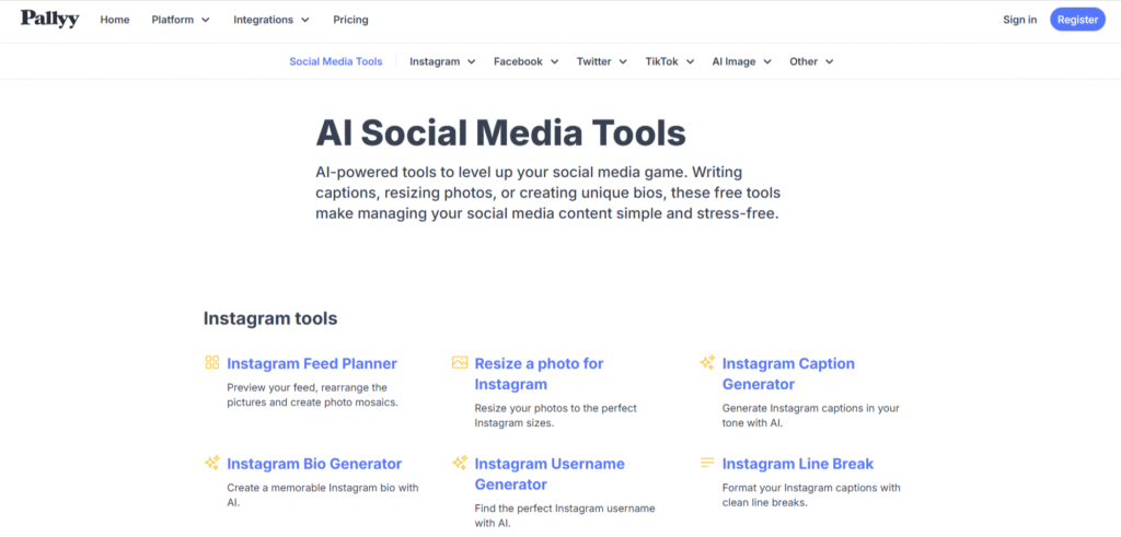 ai tools for social media