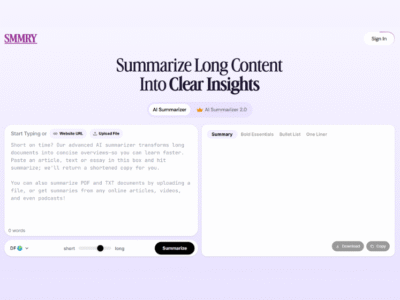 Smmry AI - Summarize Text