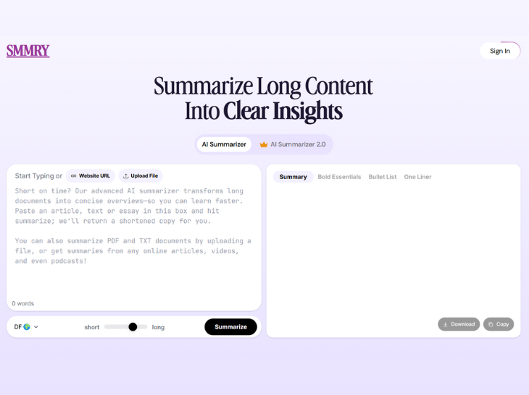 Smmry AI - Summarize Text