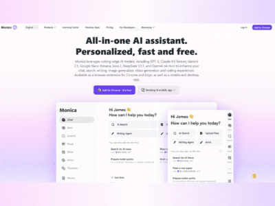 Monica AI Assistant Platform