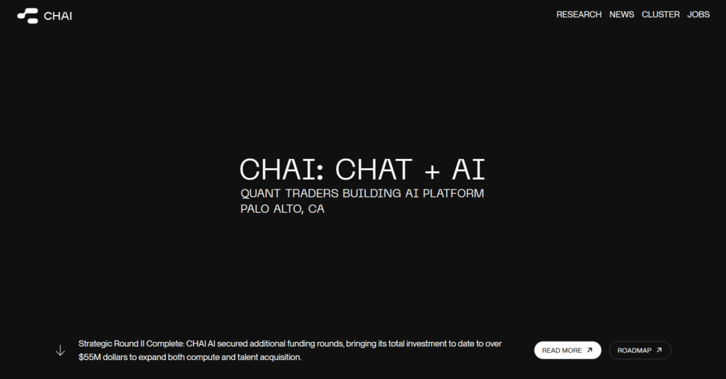 Chai AI as one of the best Janitor ai alternatives