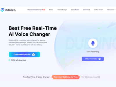 Dubbing AI Voice Changer