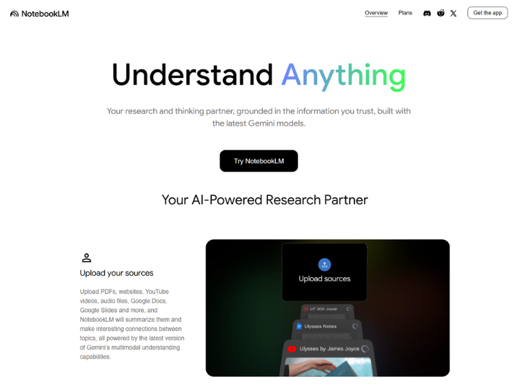 Google NotebookLM Tool