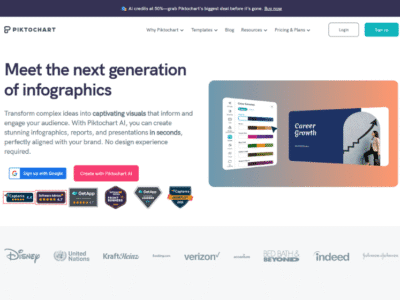 Piktochart AI Infographic Tool