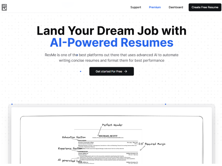 ResMe AI Resume Builder