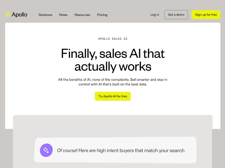 Apollo AI Sales Platform