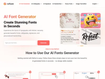 Refont AI Font Generator