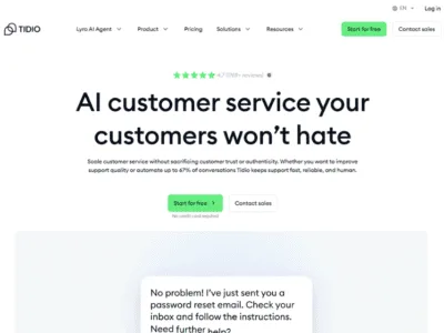Tidio AI Customer Service Agent