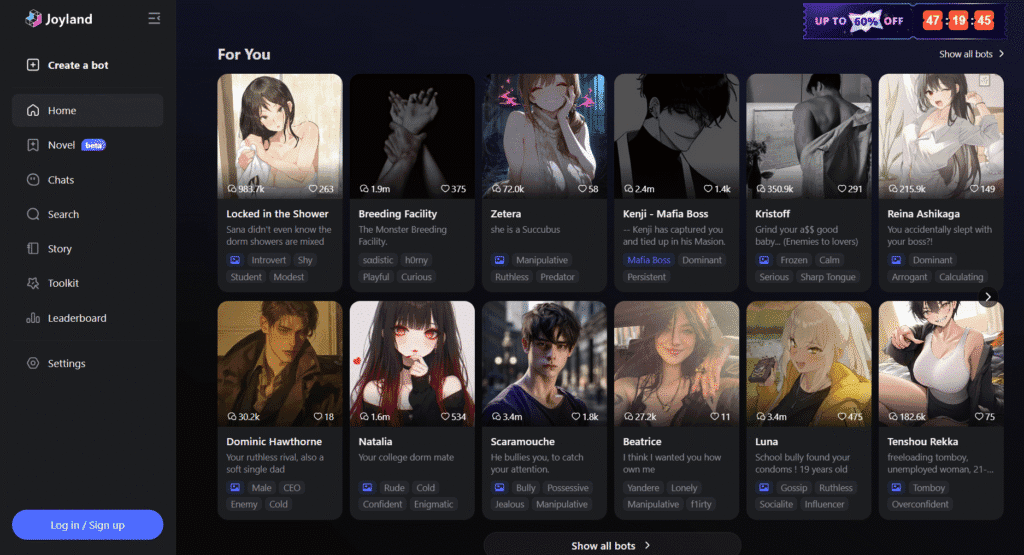 Joyland AI Alternatives