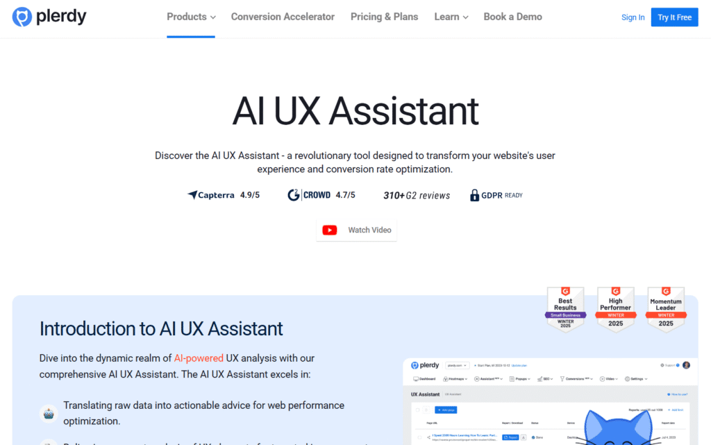 Plerdy AI tool for ecommerce
