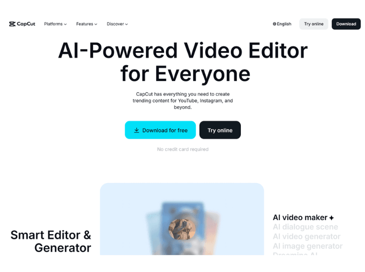 CapCut AI Video Editor