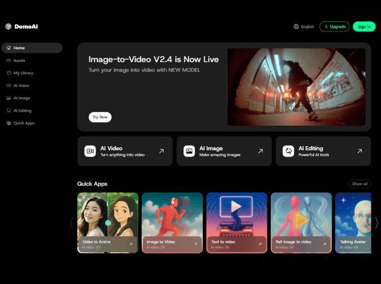 Domo AI as one of the best Vidnoz Alternatives
