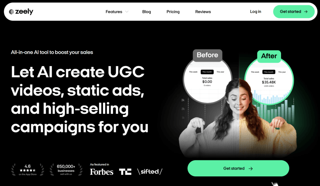 Zeely AI as an Creatify Alternatives 