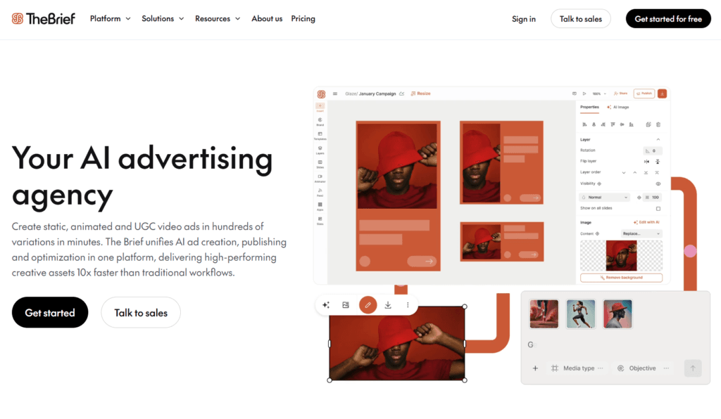 TheBrief as an top Creatify Alternative