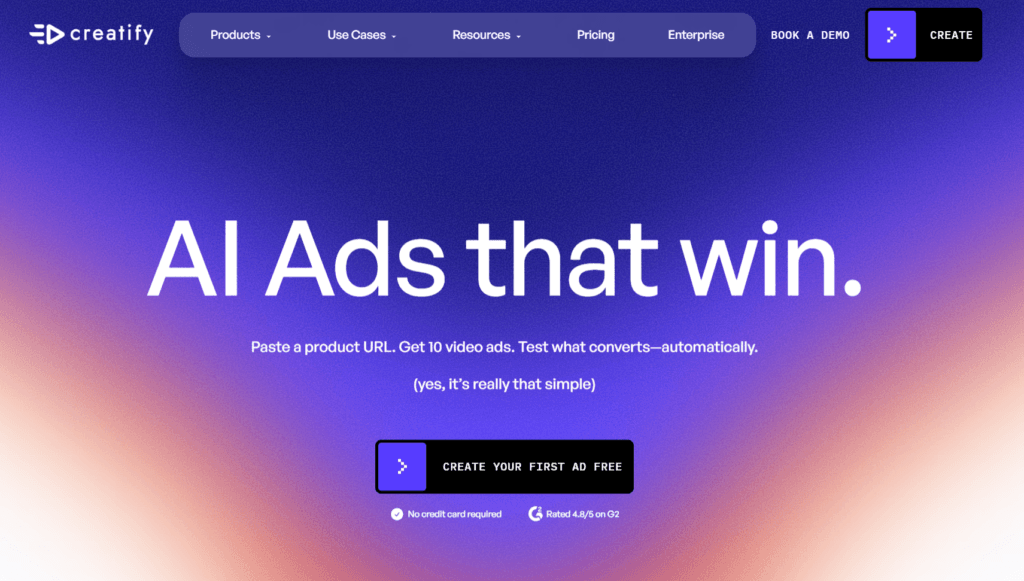 Creatify AI ad creative generator