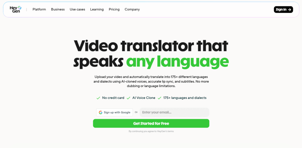AI video translation tools