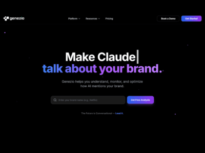 Genezio - AI Brand Visibility