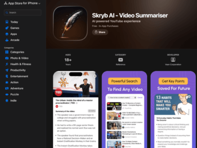 Skryb AI Video Summariser