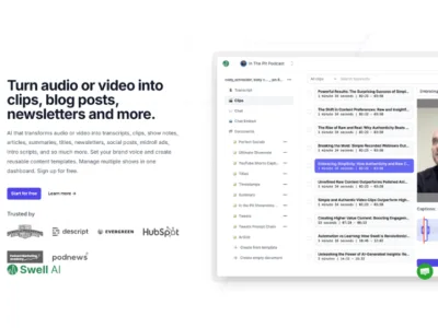 Swell AI | Repurpose Audio & Video