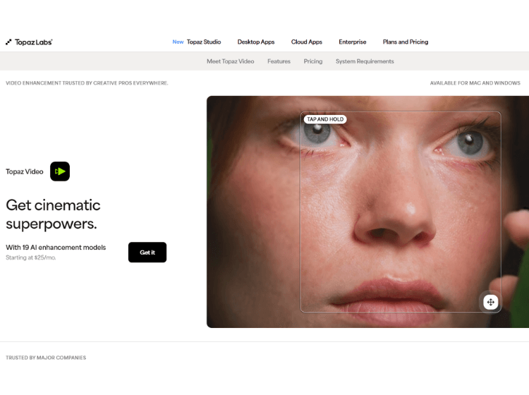 Topaz Video AI Enhancement