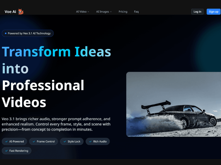 Voe AI Video Generation Platform