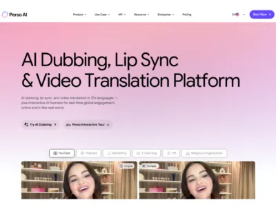 Perso AI Dubbing Software