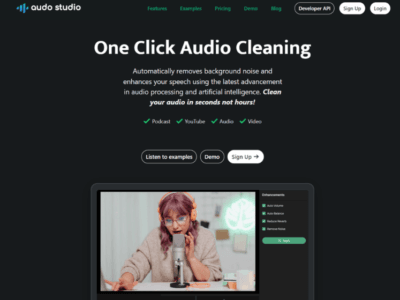 AudoStudio AI Audio Cleaning