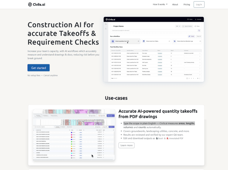 Civils.ai - AI Workflows for Civil Engineering