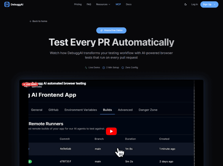 Debugg AI - Automated Testing for Browser