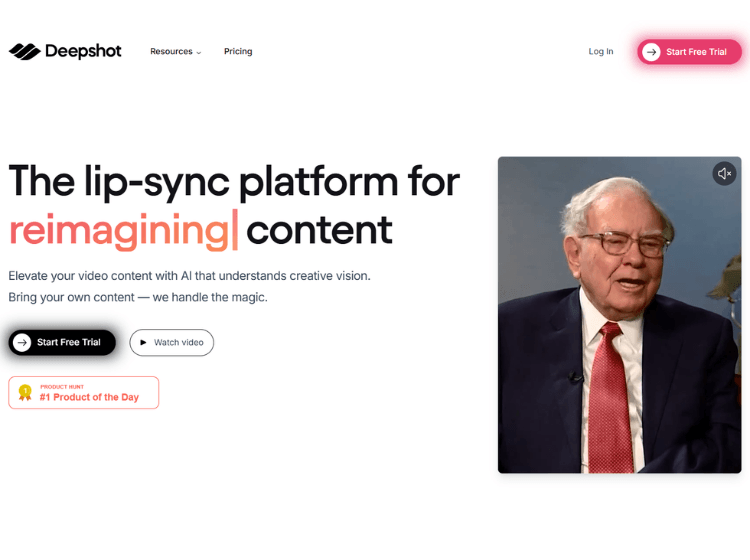 Deepshot AI Lip-Sync Platform