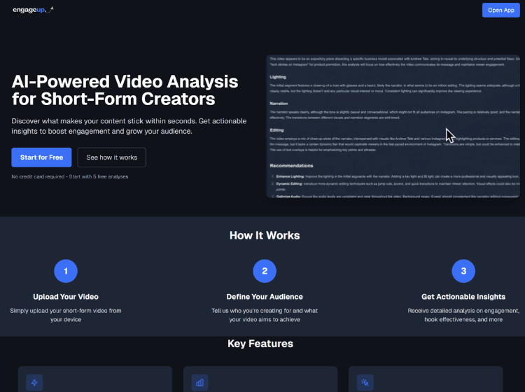 Engageup AI Video Analysis