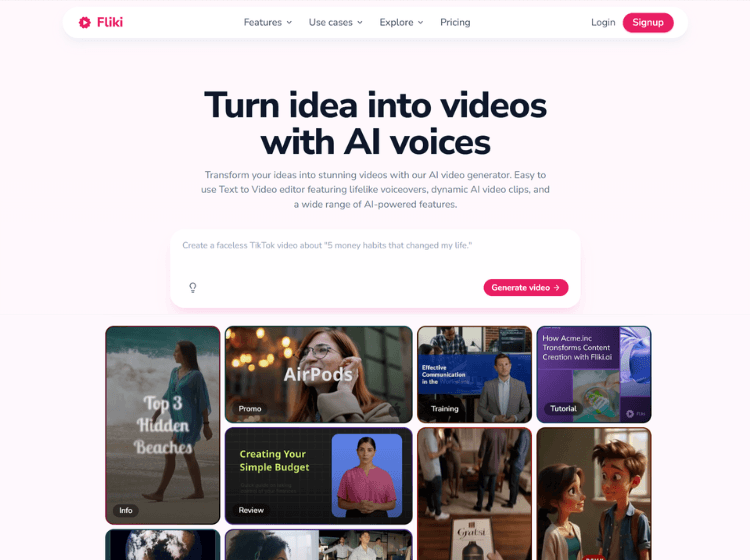 Fliki AI Video Generator