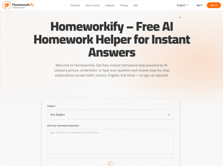 Homeworkify - Free AI Homework