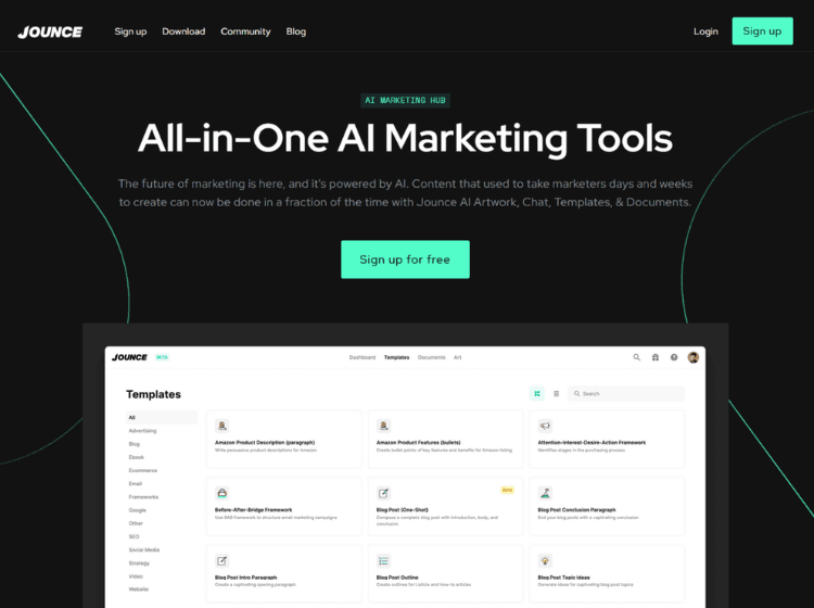 Jounce AI Copywriting Platform