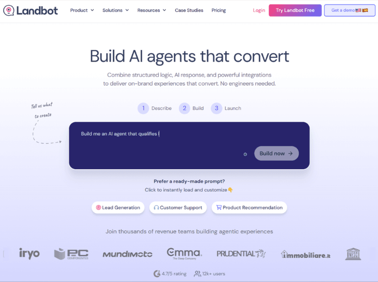 Landbot AI Agents & Chatbot