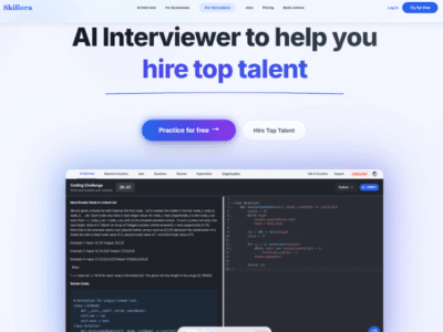 Skillora AI Interview Tool