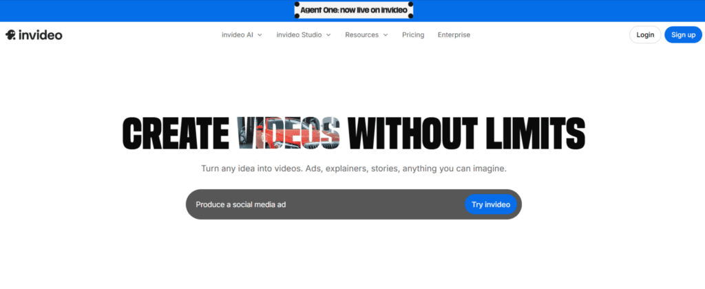 Invideo - Best alterntive to D-ID