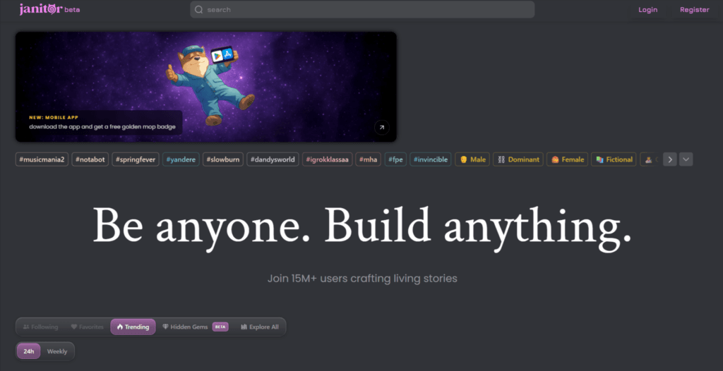 Janitor AI as the best alternative to Candy AI