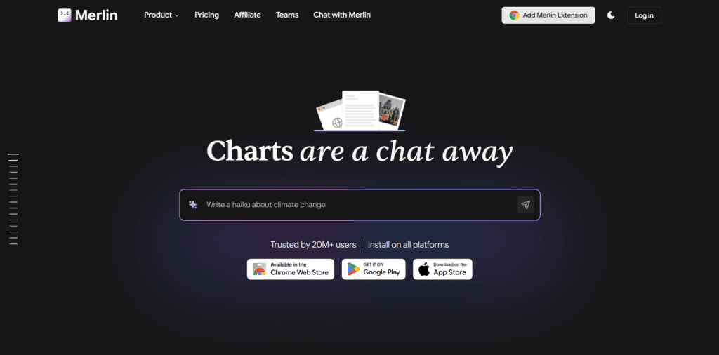Merlin AI as an the best Candy AI alternative
