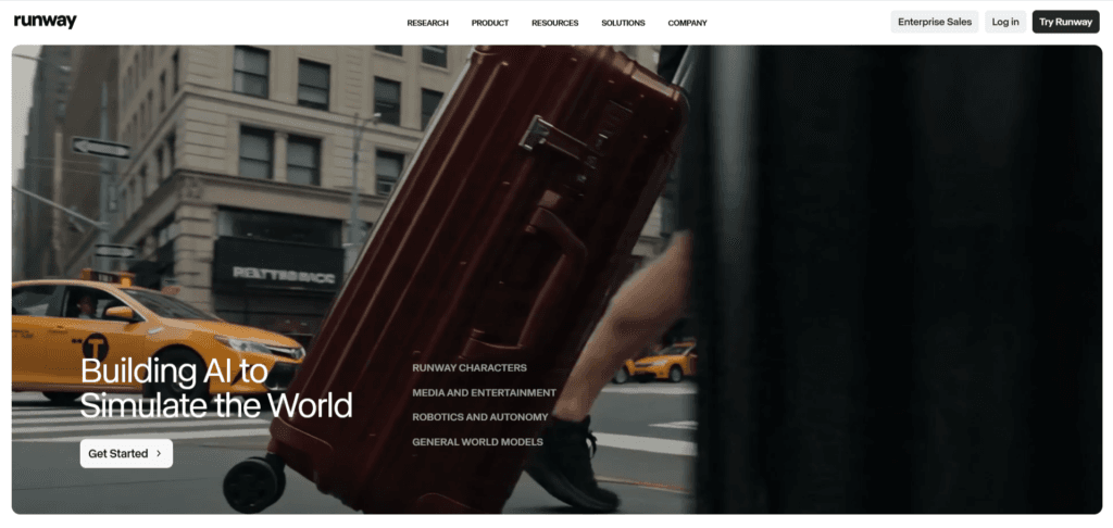 Runway ML as the best Topview AI alternative