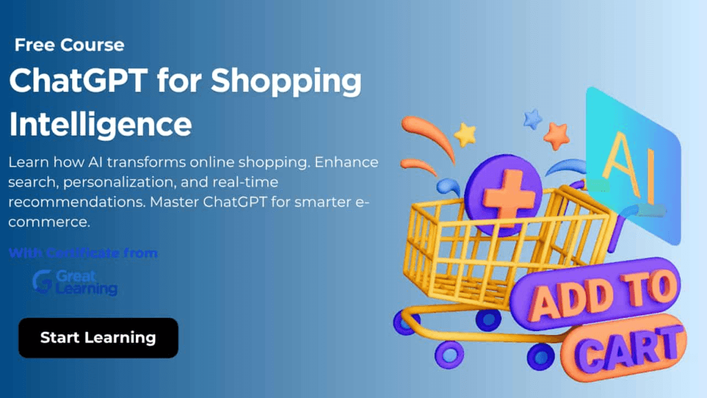 ChatGPT for Shopping Intelligence course by Harish Subramanian on Great Learning