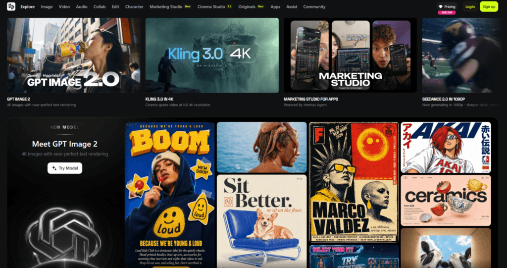 Higgsfield as the best alternative to Kling AI